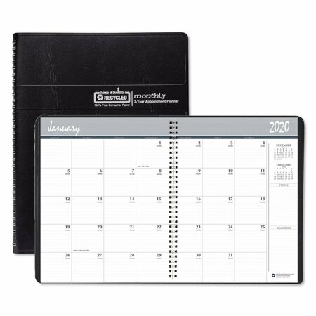 HOUSE OF DOOLITTLE 7 x 9 in. Recycled Two Year Monthly Planner with Expense Logs HO462619